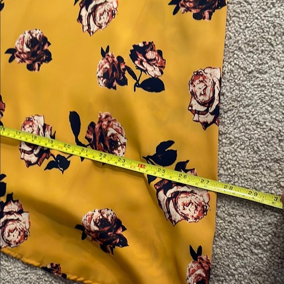 Audrey 3+1 Yellow Floral Midi Dress - Picture 5 of 7